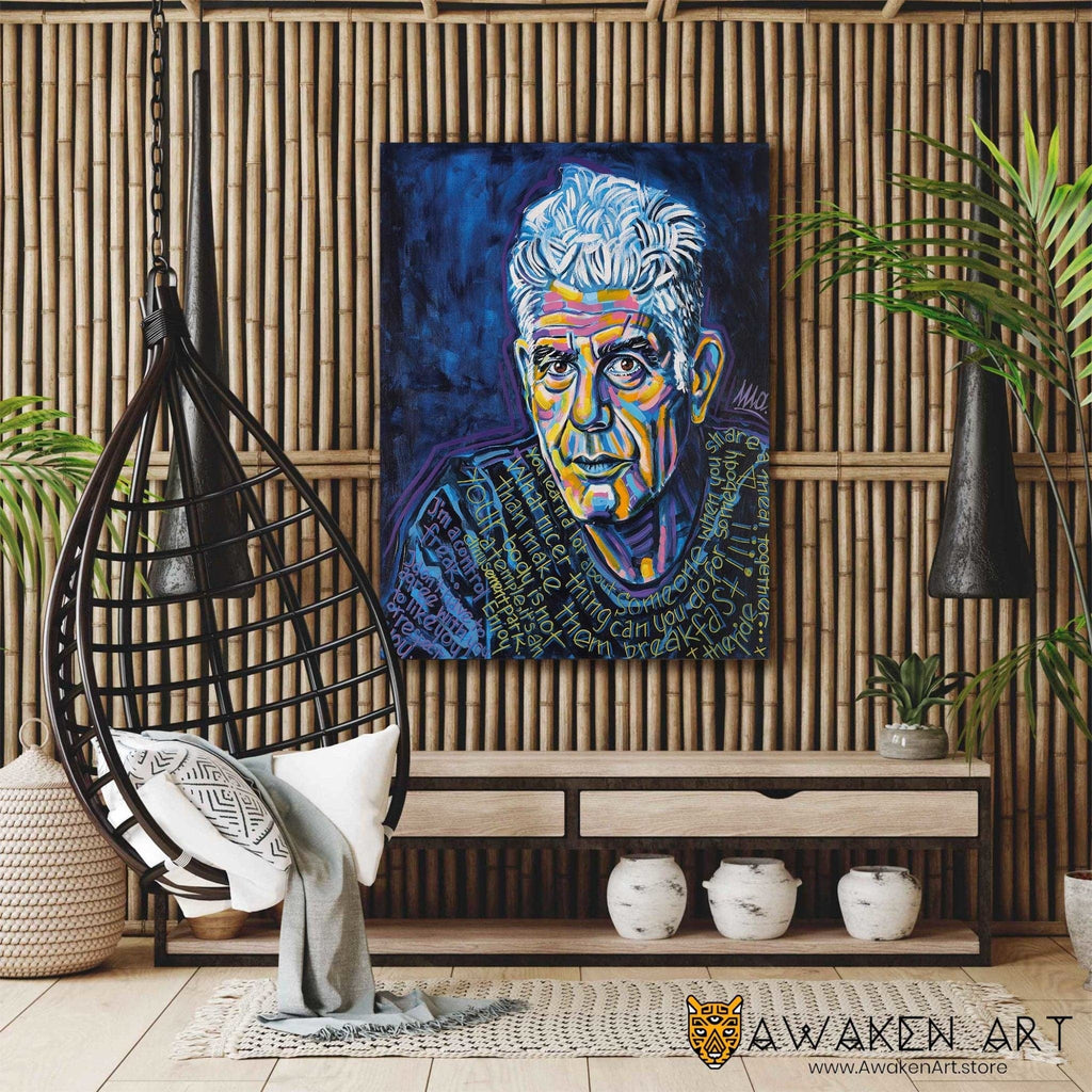 Canvas Wall Art Portrait of Man Inspirational Art Wall Hanging Art Hom –  Awaken Art Store